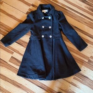 Chic Charcoal Grey Kids Pea Coat